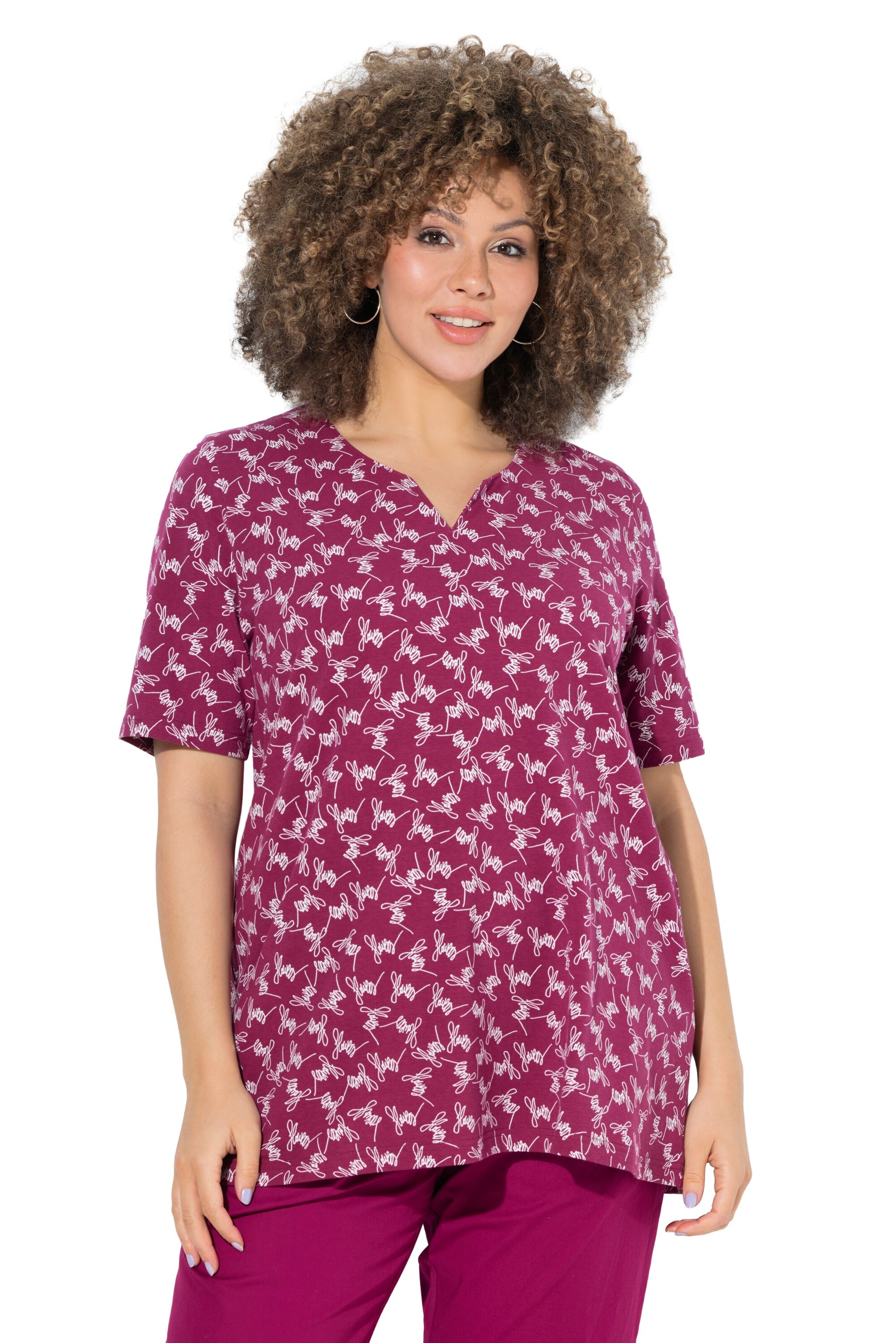 Ulla Popken Shirt in Red: front