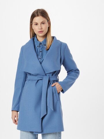 VILA Between-seasons coat 'Poko' in Blue: front