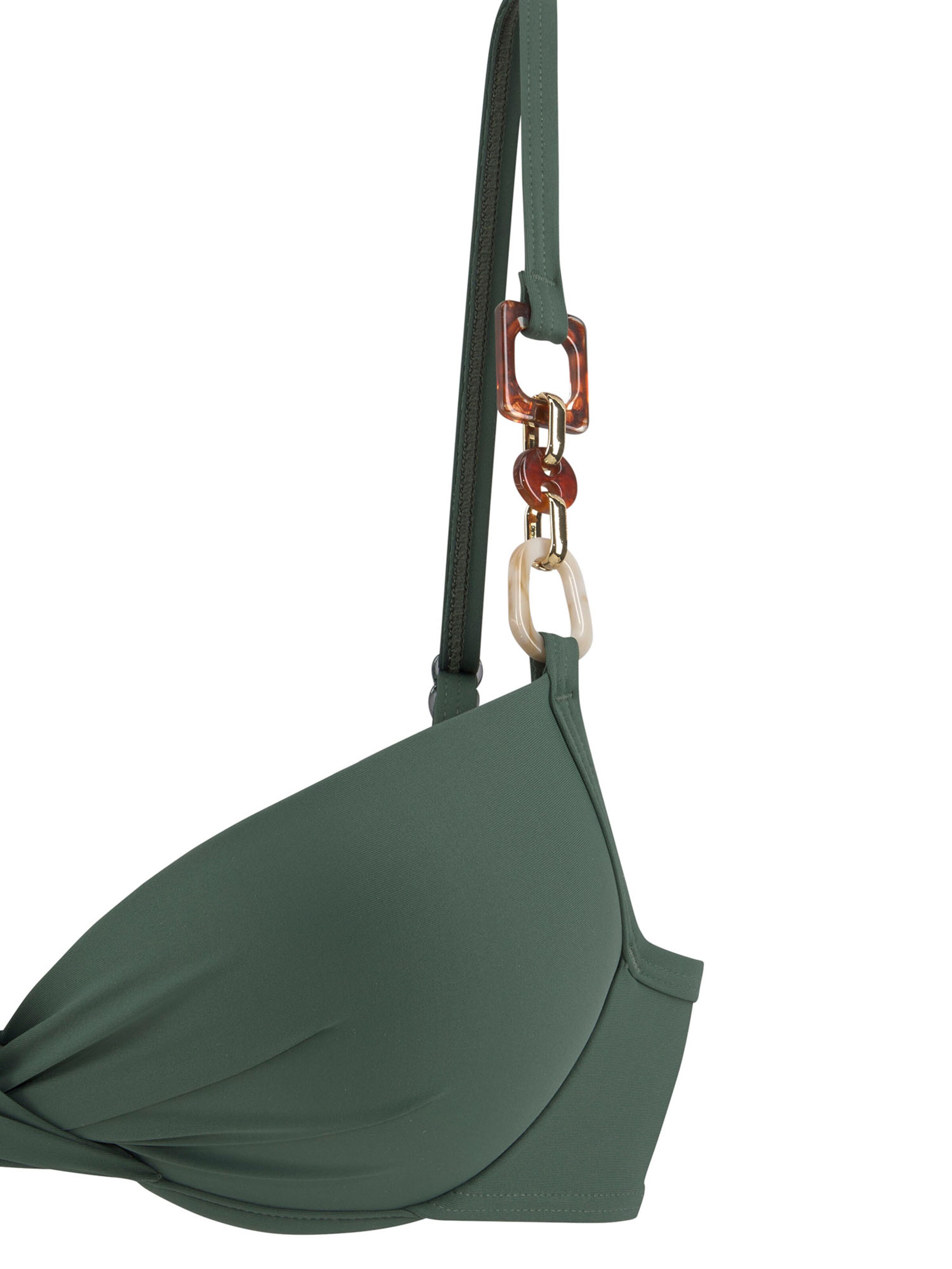 Sutien de tricou Sutien costum de baie de la LASCANA pe verde