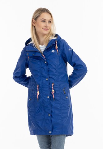 Schmuddelwedda Raincoat in Blue: front