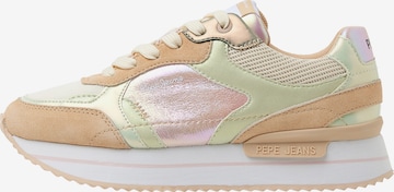 Baskets basses 'Rusper Pearl' Pepe Jeans en beige : devant