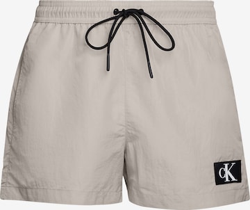 Shorts de bain Calvin Klein Swimwear en gris : devant