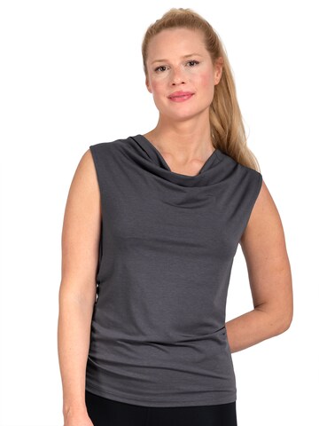 Magadi Sporttop 'Eva' in Grau: Vorderseite