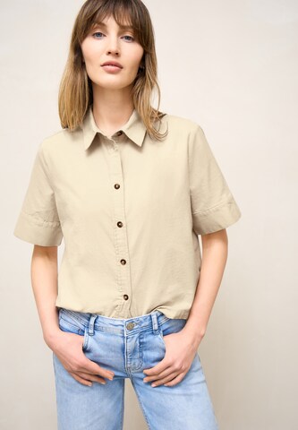 Street One Studio Blouse in Beige: front