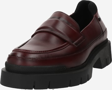 raudona HUGO Red Loaferai 'Denzel Mocc': priekis