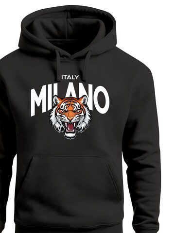 Neverless Sweatshirt 'Milano Tiger'‌ in Schwarz
