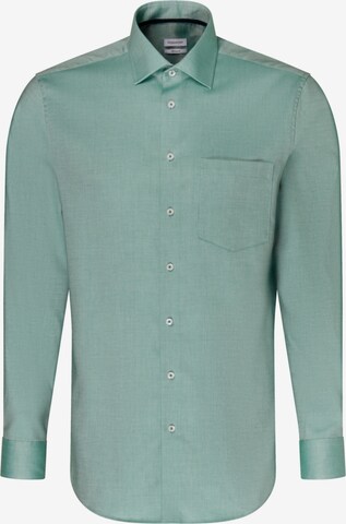 Coupe regular Chemise SEIDENSTICKER en vert : devant