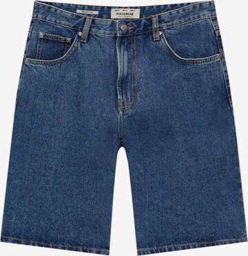 Pull&Bear Loosefit Jeans in Blauw: voorkant