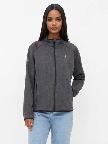 NIKIN Fleece jacket 'TreeJacket Fleece Outdoor Women' in Grey: front
