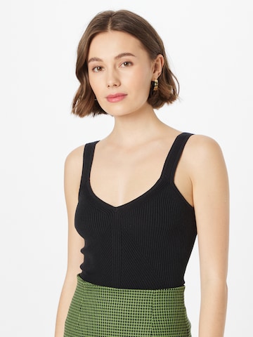 Abercrombie & Fitch Shirtbody in Schwarz: Vorderseite