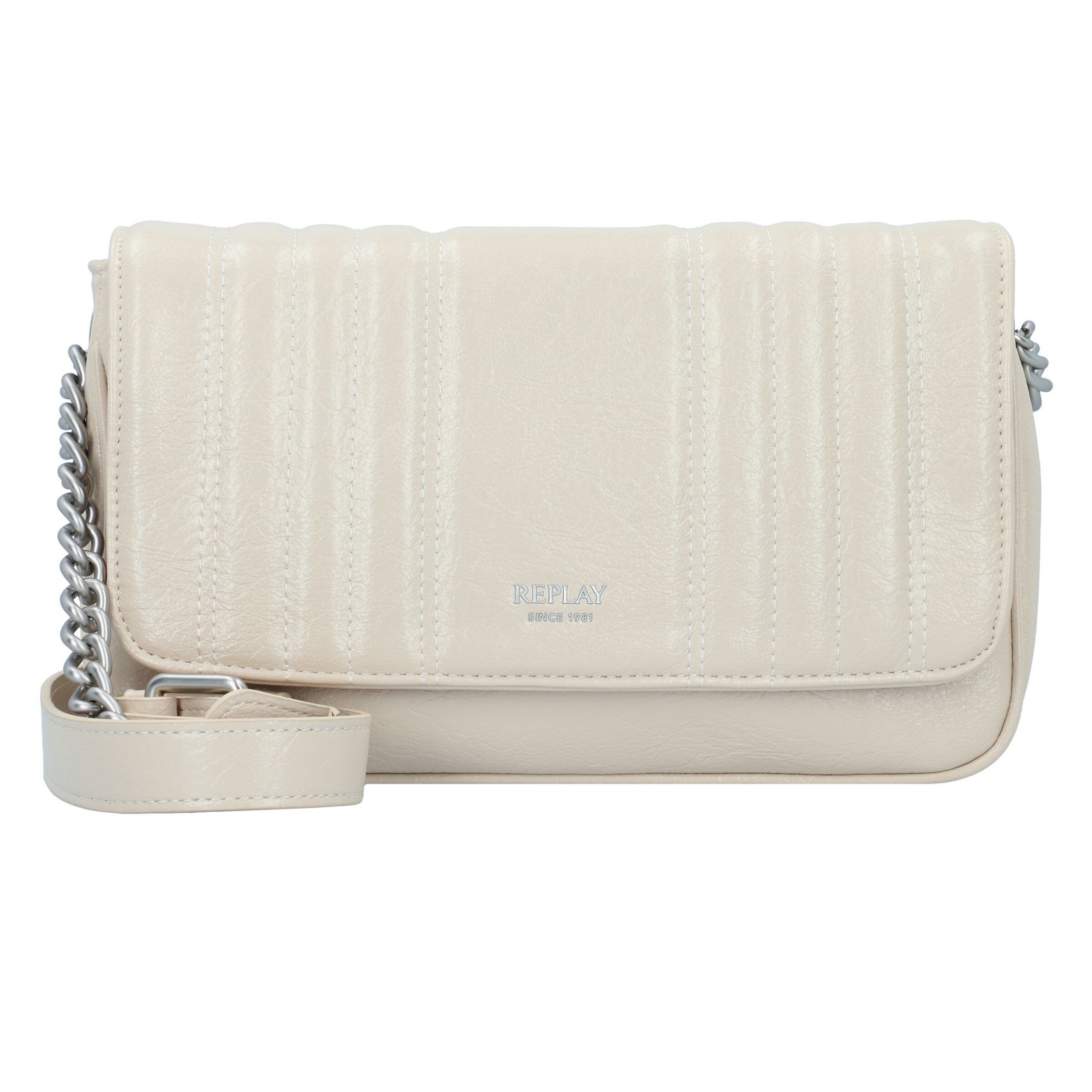 Sac à bandoulière REPLAY en blanc : devant