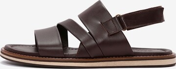 Sandalo di Derimod in marrone: frontale