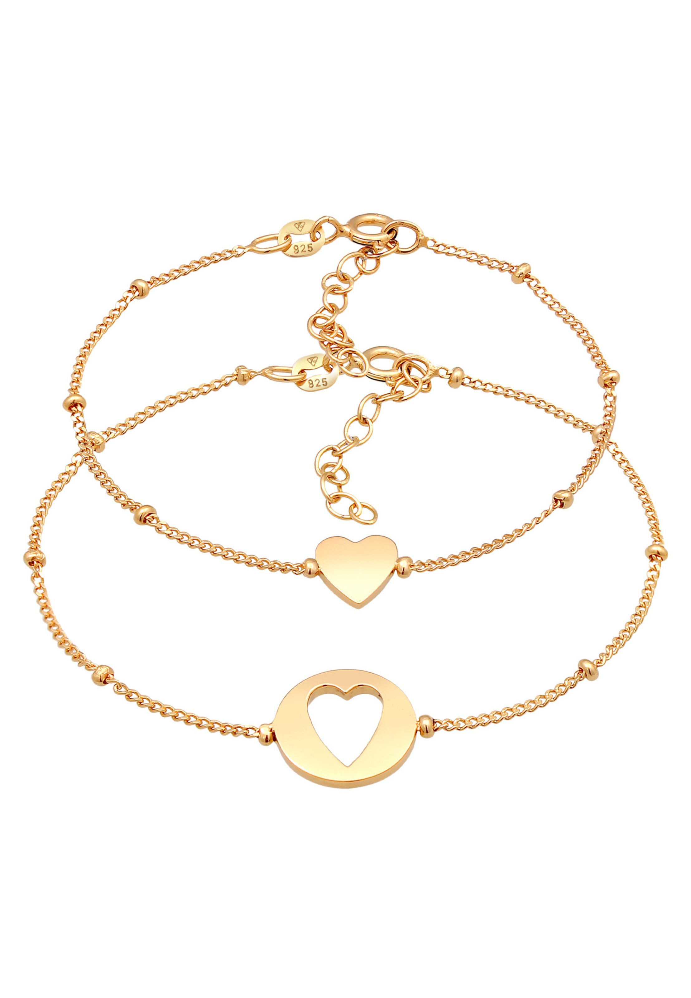 ELLI Armband in Gold: Vorderseite