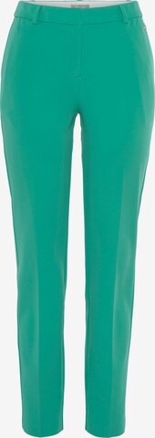 TAMARIS Slim fit Pleated Pants in Green: front