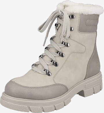 Rieker Lace-Up Boots 'Z9109' in Beige: front