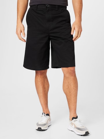 Volcom Wide Leg Shorts in Schwarz: predná strana