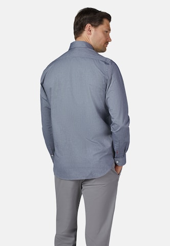 HECHTER PARIS Regular fit Zakelijk overhemd 'Casual' in Blauw