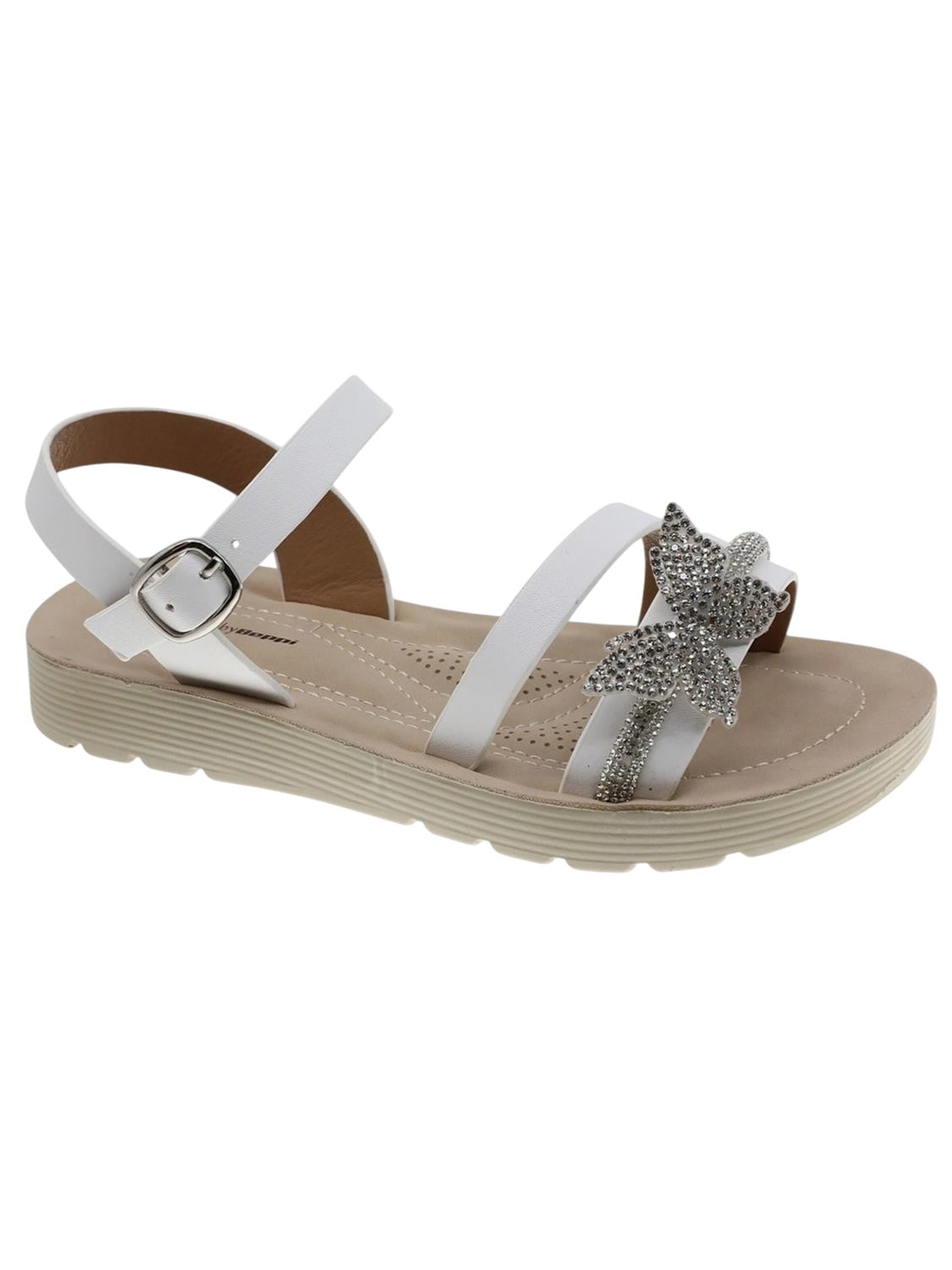 Beppi - Sandalias 'Casual' en blanco: frente