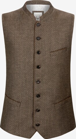 STOCKERPOINT Traditional Vest 'Ottavio' in Brown: front