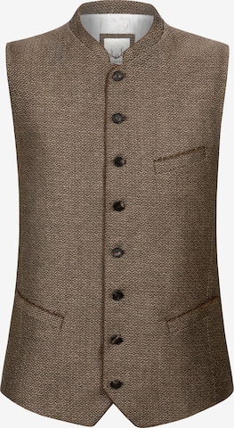 STOCKERPOINT Traditional vest 'Ottavio' in Brown: front