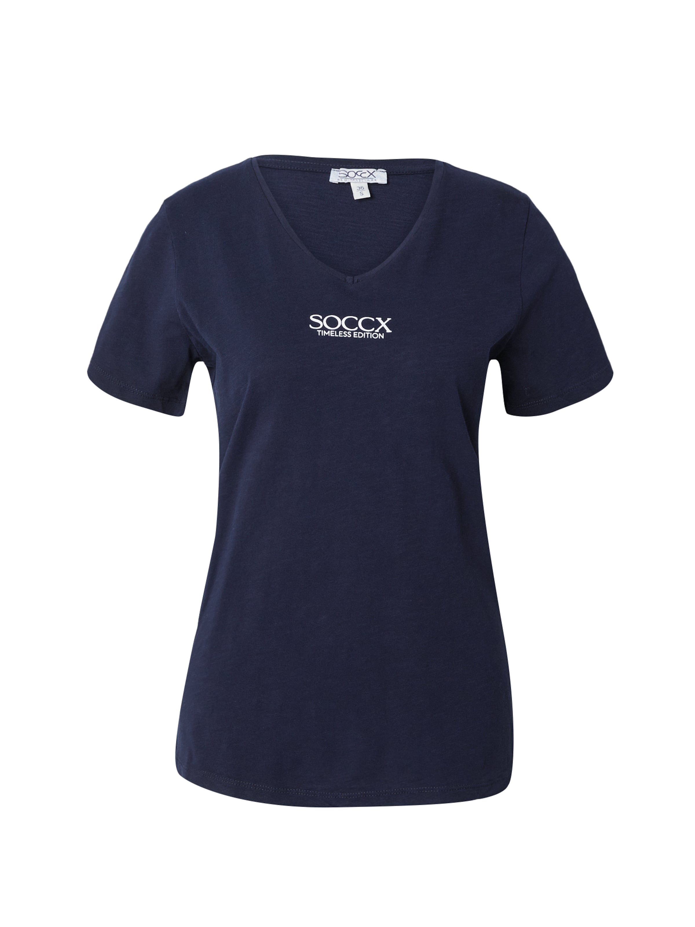 T-shirt Soccx en bleu : devant
