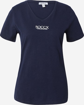 Soccx - Camisa em azul: frente