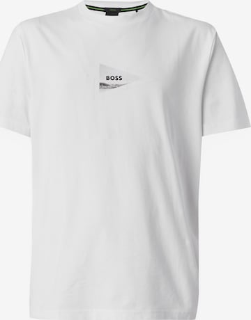 BOSS Paita 'Network Photo' värissä valkoinen: etupuoli