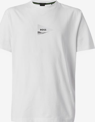 BOSS Paita 'Network Photo' koossa S värissä vaaleanharmaa / musta / valkoinen, Tuotenäkymä