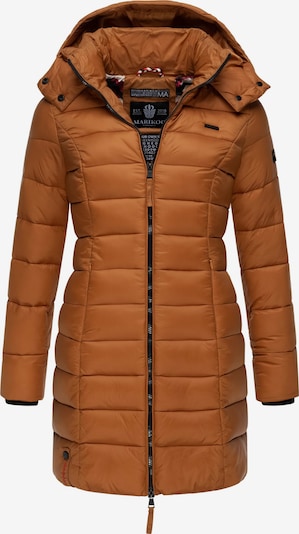 MARIKOO Manteau d’hiver 'Abendsternchen' en noisette, Vue avec produit