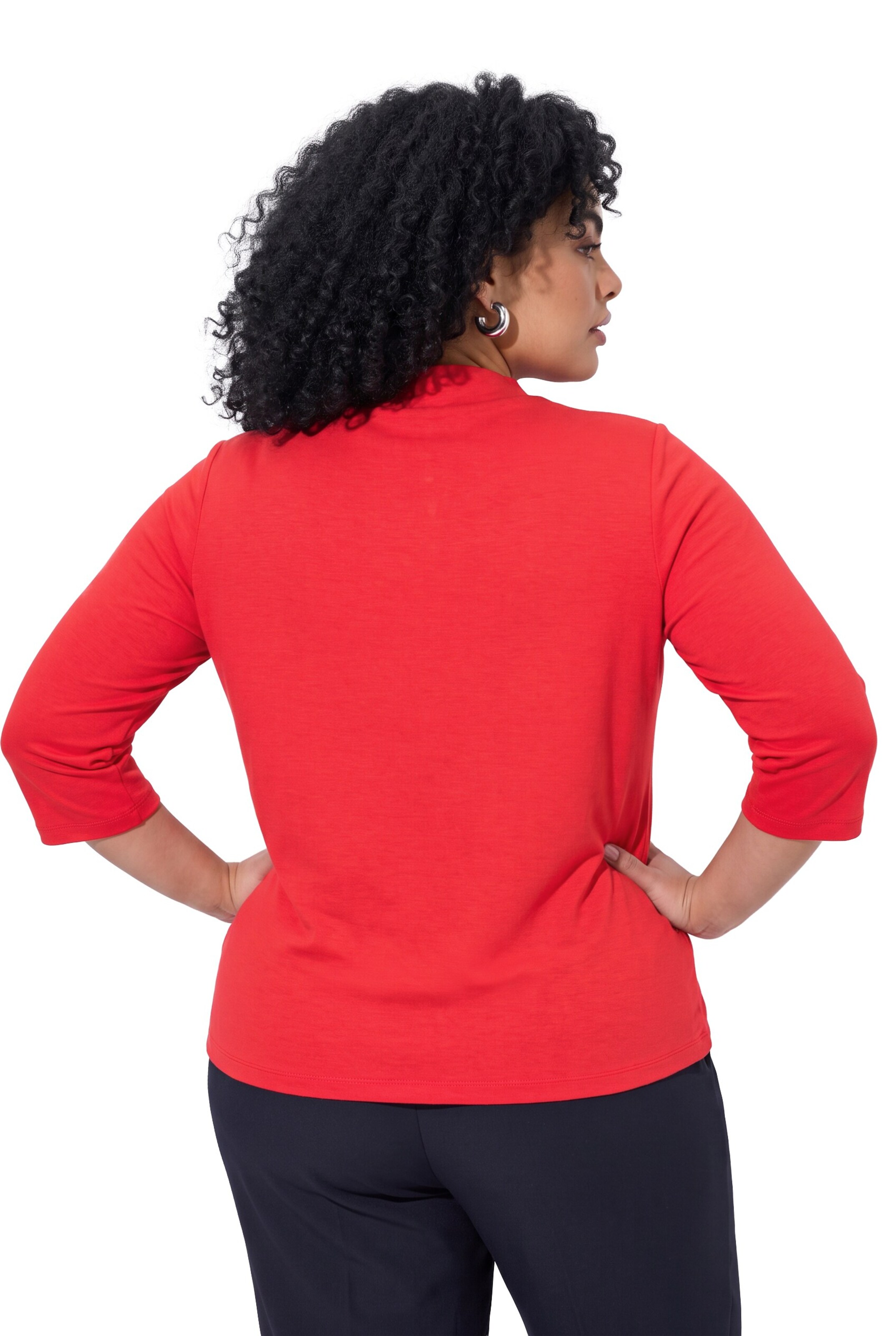 Ulla Popken Sweatshirt in Rood