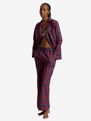 Polo Ralph Lauren Pyjama ' Madison Trail Tartans ' in Blau: Vorderseite