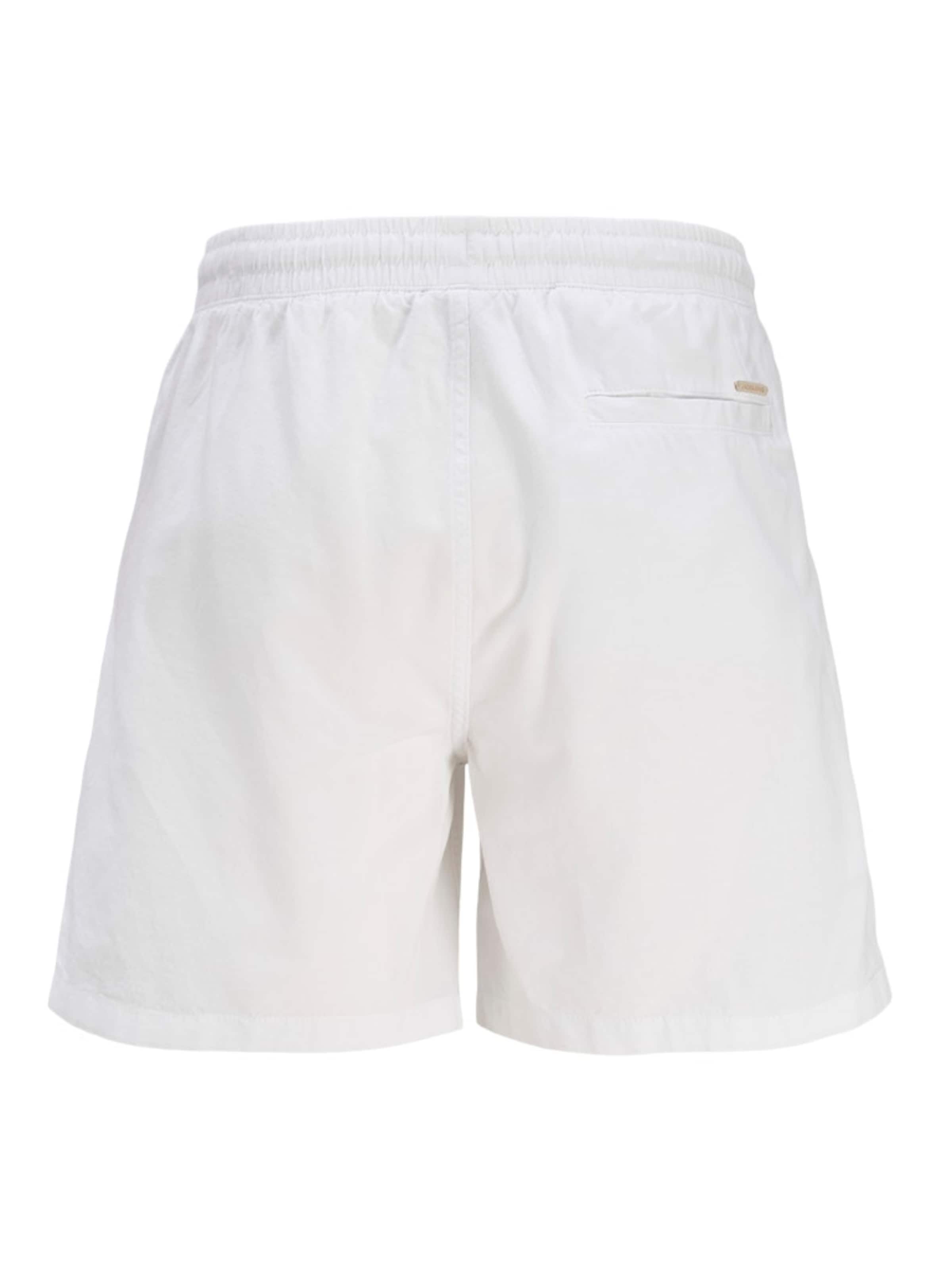 JACK & JONES Loosefit Παντελόνι 'JPSTJaiden JJSummer' σε λευκό
