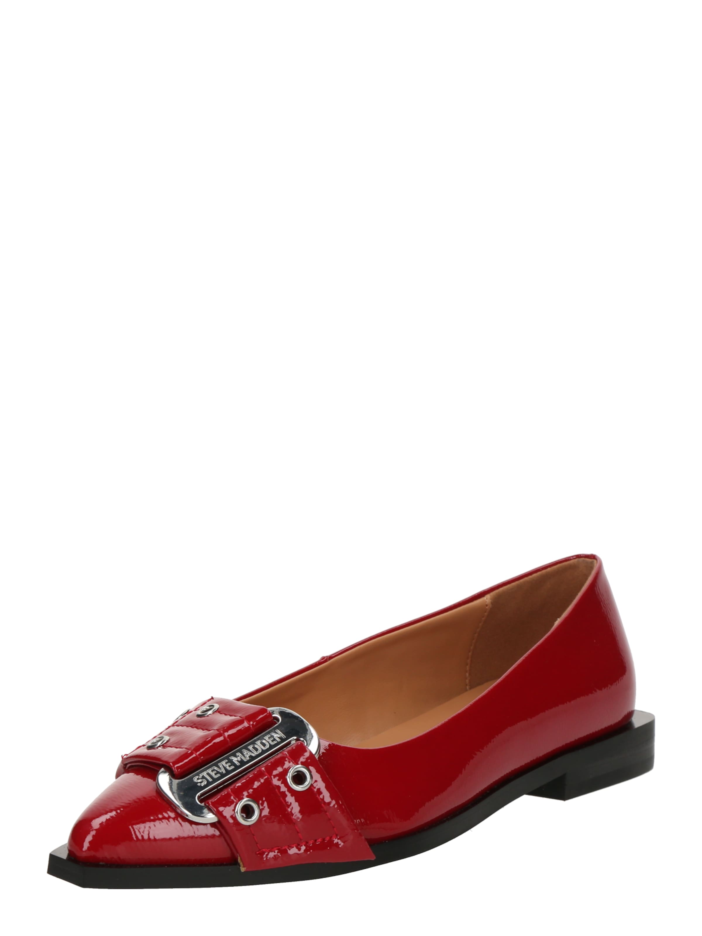 sarkans STEVE MADDEN Balerīnas ' 'Grail': no priekšpuses