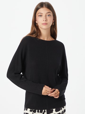 ESPRIT Пуловер в черно: отпред
