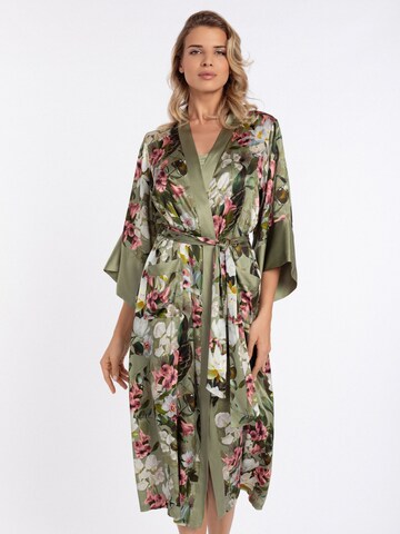 Marc & André Dressing Gown 'SUMMER MAGIC' in Green: front