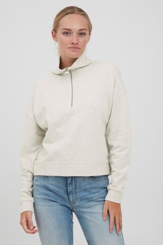 Oxmo Sweatshirt 'GRETHE' in Beige: voorkant