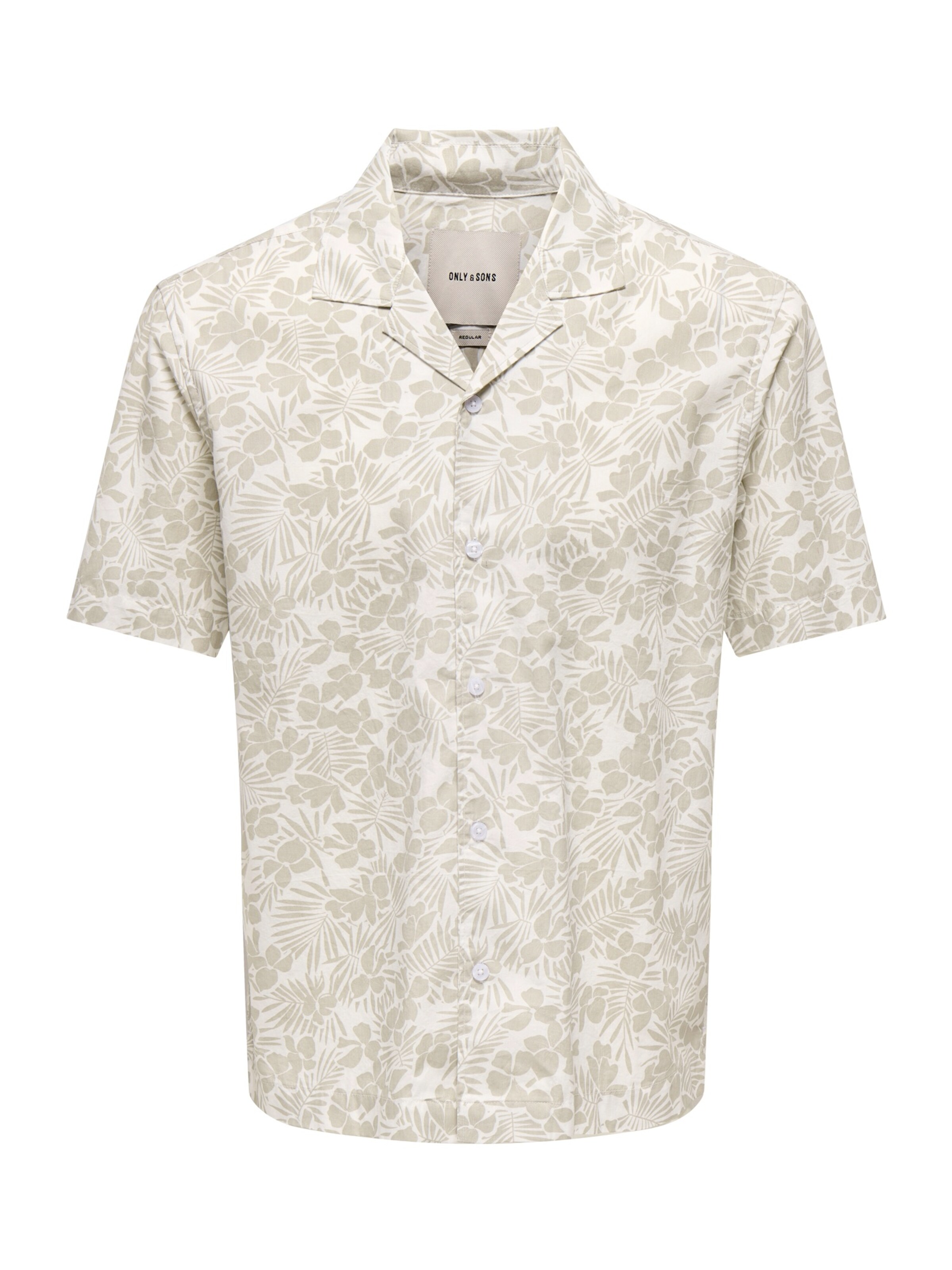 Only & Sons Риза 'ONSWHITE' в сиво: отпред