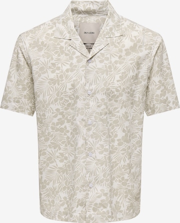 Only & Sons Риза 'ONSWHITE' в сиво: отпред