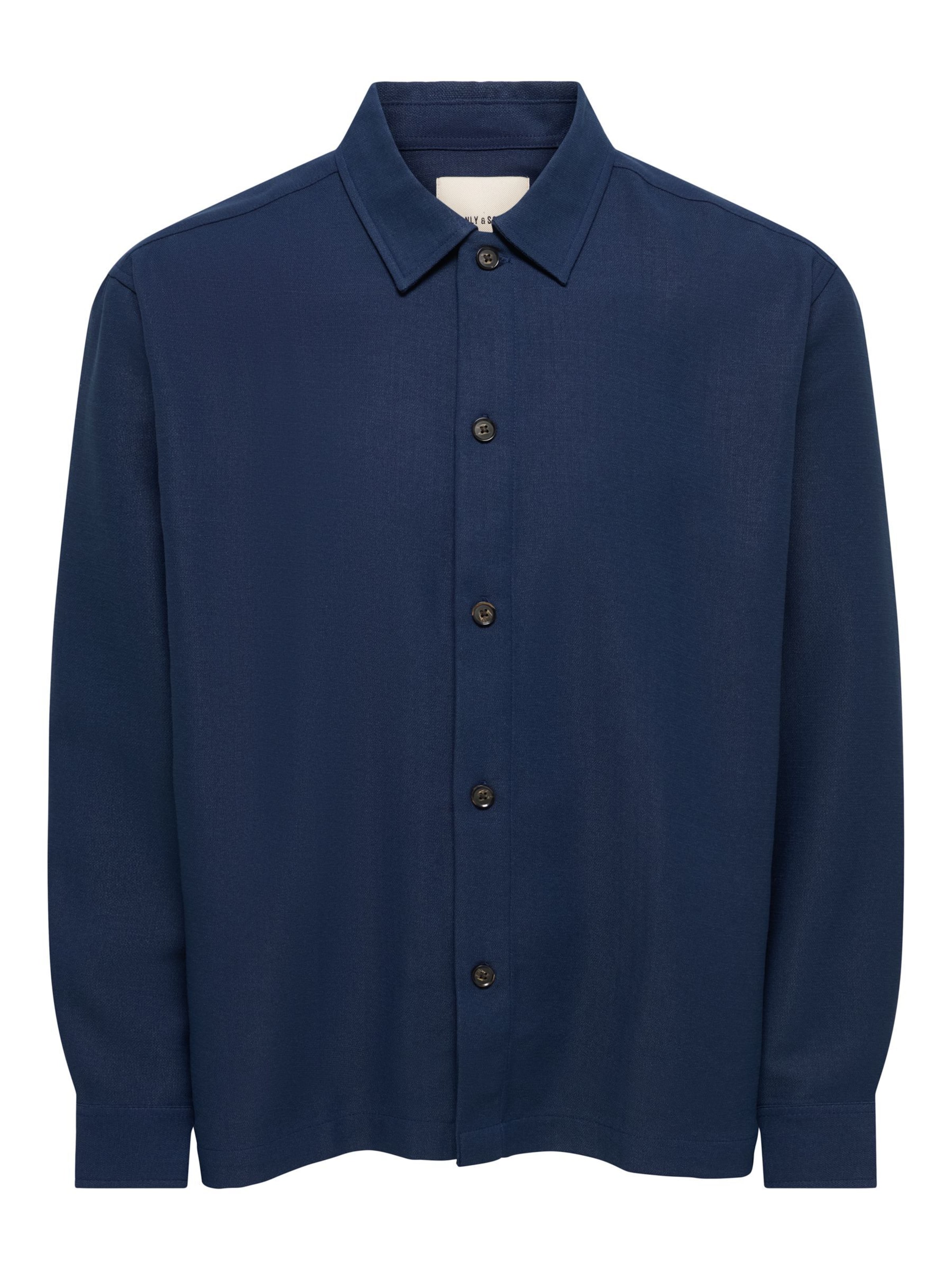 Fit confort Chemise business 'ONSHansi' Only & Sons en bleu : devant