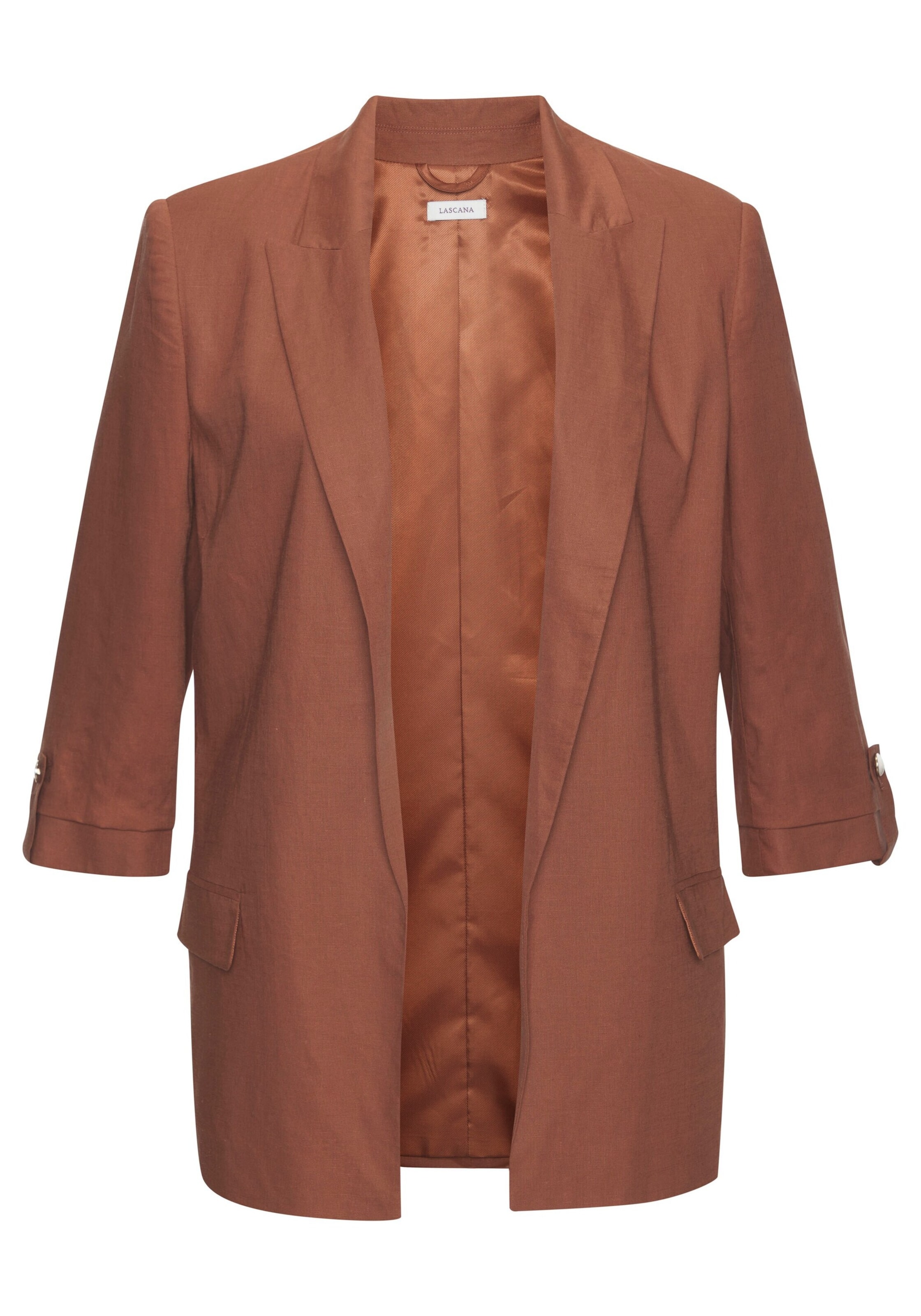 LASCANA Μπλέιζερ σε καφέ: μπροστά