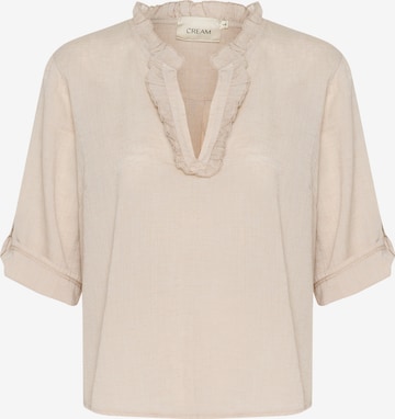 Camicia da donna di Cream in beige: frontale
