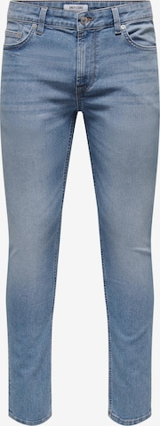 Coupe slim Jean 'Loom' Only & Sons en bleu : devant