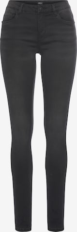 ONLY Slimfit Jeans in Schwarz: Vorderseite