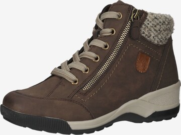 Bama Lace-Up Ankle Boots in Brown: front