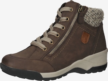 Bama Lace-Up Ankle Boots in Brown: front