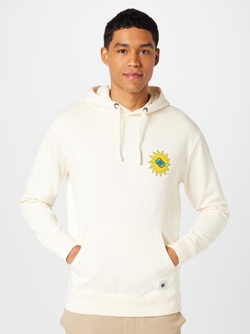 QUIKSILVER Sweatshirt 'PLANET POSITIVE' i vit: framsida