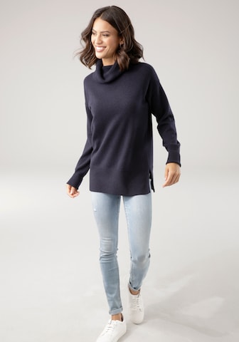 LAURA SCOTT Pullover in Blau