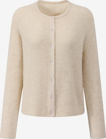 SASSYCLASSY Strickjacke in Beige: Vorderseite