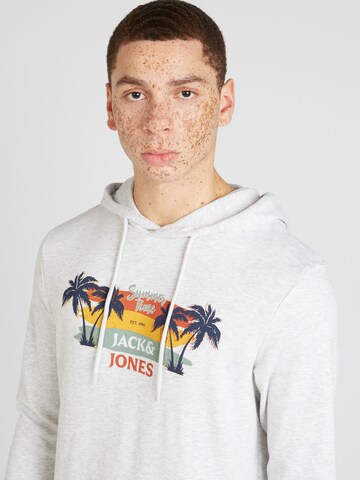 Bluză de molton 'SUMMER VIBE' de la JACK & JONES pe alb