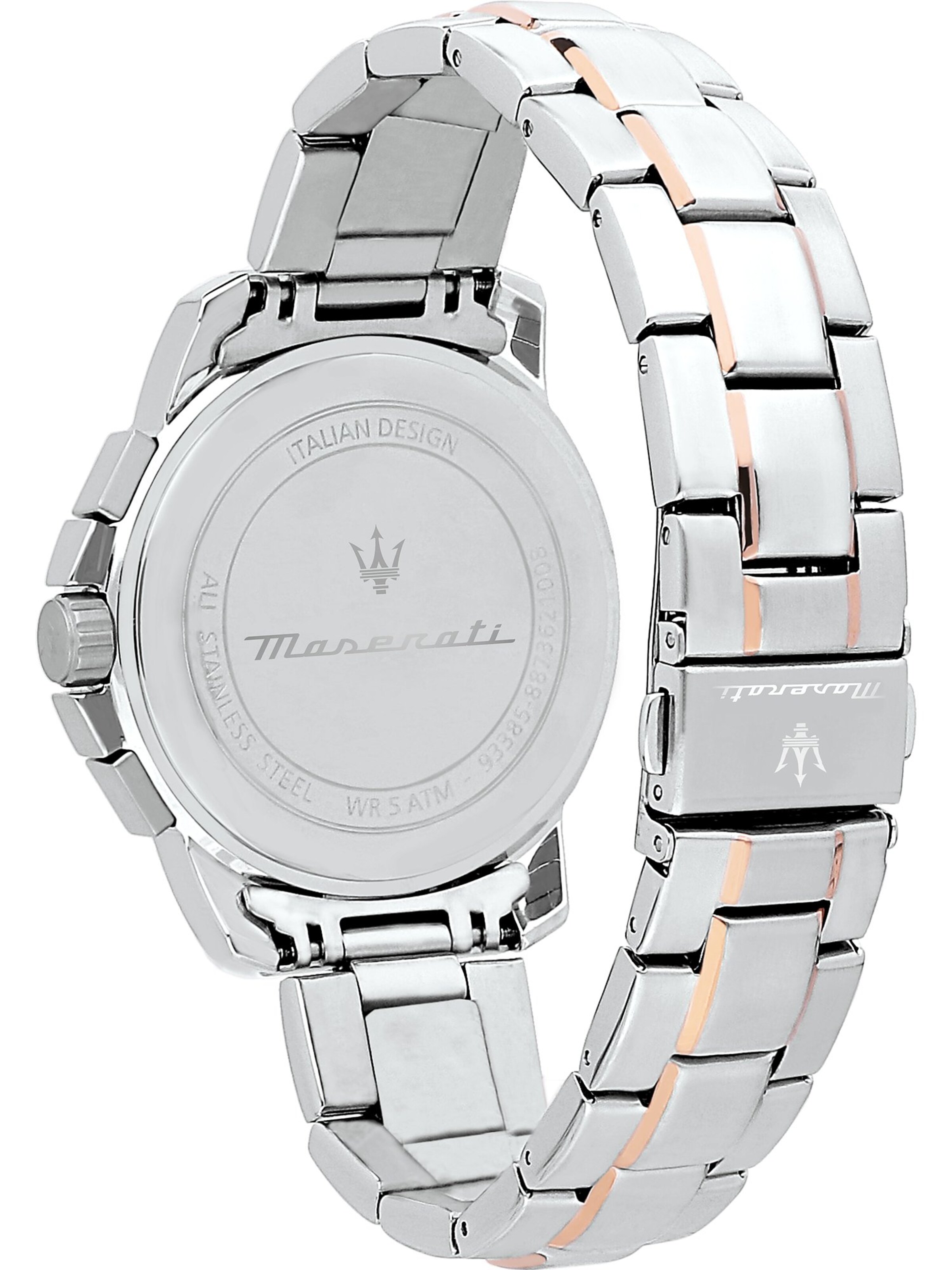 Maserati Uhr in Silber